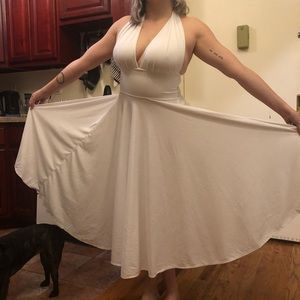 Marilyn Monroe white halter dress